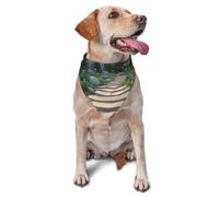Dog Bandanas,Beautiful Fairy Tale Town Breathable Pet Scarf, Adjustable Washable Polyester Bandana for Small Medium Large Dogs and Cats, Soft Daily Fashion & Photo Prop Accessory for Boy Girl Puppy