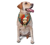 Dog Bandanas,Big wave hairstyle Breathable Pet Scarf, Adjustable Washable Polyester Bandana for Small Medium Large Dogs and Cats, Soft Daily Fashion & Photo Prop Accessory for Boy Girl Puppy