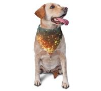 Dog Bandanas,Burning Forest Breathable Pet Scarf, Adjustable Washable Polyester Bandana for Small Medium Large Dogs and Cats, Soft Daily Fashion & Photo Prop Accessory for Boy Girl Puppy
