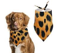 Dog Bandanas Cheetah Skin Pattern Dog Scarf Bib Kerchief For Pets Large: 70 * 30 CM