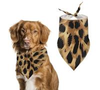 Dog Bandanas Cheetah Skin Pattern Dog Scarf Bib Kerchief For Pets Large: 70 * 30 CM