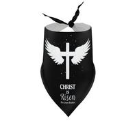 Dog Bandanas Christ is Risen Sin Broken Cross Wings Puppy Pet V-Neck Bibs Scarf Triangle Adjustable Kerchief Accessories for Small Medium Large Puppy Cat