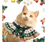 Dog Bandanas Christmas | Soft Christmas Dog Bandanas Adjustable Bibs | Reversible Pet Accessories Lace Cute Pet Scarf for Pets & Cats