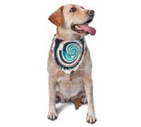 Dog Bandanas, Colorful biological forms in Op Art Full Print Pet Scarf, Adjustable Breathable Bandana for Small Medium Large Dogs, Independence Day Costume Accessory