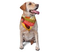 Dog Bandanas, Colorful fish Full Print Pet Scarf, Adjustable Breathable Bandana for Small Medium Large Dogs, Independence Day Costume Accessory