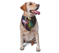 Dog Bandanas,Colorful horses Breathable Pet Scarf, Adjustable Washable Polyester Bandana for Small Medium Large Dogs and Cats, Soft Daily Fashion & Photo Prop Accessory for Boy Girl Puppy