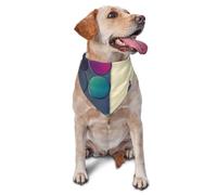 Dog Bandanas, Colorful walls Full Print Pet Scarf, Adjustable Breathable Bandana for Small Medium Large Dogs, Independence Day Costume Accessory