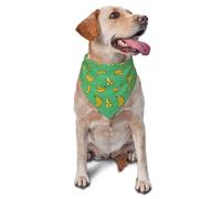 Dog Bandanas, Cute Banana Teal Triangle Bibs Dog Scarfs Dog Handkerchief, Cute Dog Accessories Dog Bandanas