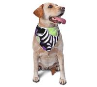Dog Bandanas, Cute Monsters Full Print Pet Scarf, Adjustable Breathable Bandana for Small Medium Large Dogs, Independence Day Costume Accessory