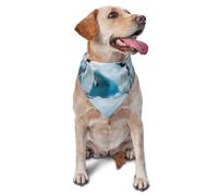 Dog Bandanas, Cute Penguins Full Print Pet Scarf, Adjustable Breathable Bandana for Small Medium Large Dogs, Independence Day Costume Accessory