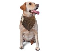 Dog Bandanas,Dancing golden embers Breathable Pet Scarf, Adjustable Washable Polyester Bandana for Small Medium Large Dogs and Cats, Soft Daily Fashion & Photo Prop Accessory for Boy Girl Puppy