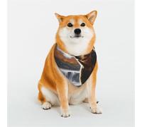 Dog Bandanas Double-Sided Printed Pet Scarves for Boys and Girls Perfect for Spring, Easter and Birthdays The Bear by the River