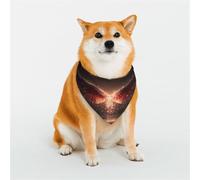 Dog Bandanas Double-Sided Printed Pet Scarves for Boys and Girls Perfect for Spring, Easter and Birthdays Flame Wings