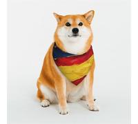 Dog Bandanas Double-Sided Printed Pet Scarves for Boys and Girls Perfect for Spring, Easter and Birthdays Spain Flag