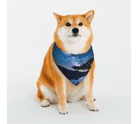 Dog Bandanas Double-Sided Printed Pet Scarves for Boys and Girls Perfect for Spring, Easter and Birthdays Milky Way
