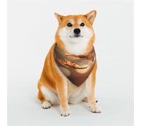 Dog Bandanas Double-Sided Printed Pet Scarves for Boys and Girls Perfect for Spring, Easter and Birthdays Fallen Leaves