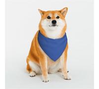 Dog Bandanas Double-Sided Printed Pet Scarves for Boys and Girls Perfect for Spring, Easter and Birthdays Royal Blue