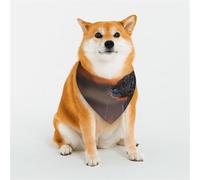 Dog Bandanas Double-Sided Printed Pet Scarves for Boys and Girls Perfect for Spring, Easter and Birthdays The Tiger Under the Sunset