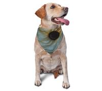 Dog Bandanas, Elegant fabric with sunflower background Full Print Pet Scarf, Adjustable Breathable Bandana for Small Medium Large Dogs, Independence Day Costume Accessory