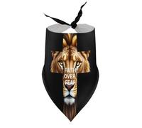 Dog Bandanas Faith Over Fear Lion Cross Puppy Pet V-Neck Bibs Scarf Triangle Adjustable Kerchief Accessories for Small Medium Large Puppy Cat
