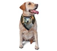 Dog Bandanas, fashion icon Full Print Pet Scarf, Adjustable Breathable Bandana for Small Medium Large Dogs, Independence Day Costume Accessory