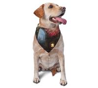 Dog Bandanas, Fireworks in the sky Full Print Pet Scarf, Adjustable Breathable Bandana for Small Medium Large Dogs, Independence Day Costume Accessory