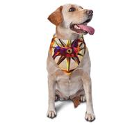 Dog Bandanas,Flame War Horse Breathable Pet Scarf, Adjustable Washable Polyester Bandana for Small Medium Large Dogs and Cats, Soft Daily Fashion & Photo Prop Accessory for Boy Girl Puppy