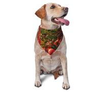 Dog Bandanas,Fruit on the windowsill Breathable Pet Scarf, Adjustable Washable Polyester Bandana for Small Medium Large Dogs and Cats, Soft Daily Fashion & Photo Prop Accessory for Boy Girl Puppy