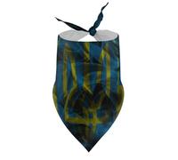 Dog Bandanas Funny Ukrainians Flag Puppy Pet V-Neck Bibs Scarf Triangle Adjustable Kerchief Accessories for Small Medium Large Puppy Cat