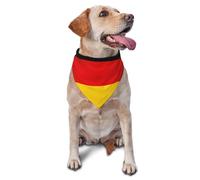 Dog Bandanas, German flag Full Print Pet Scarf, Adjustable Breathable Bandana for Small Medium Large Dogs, Independence Day Costume Accessory