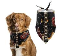 Dog Bandanas Guitars Colorful Patterns Dog Scarf Bib Kerchief For Pets Large: 70 * 30 CM