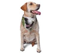 Dog Bandanas, Happy little dog Full Print Pet Scarf, Adjustable Breathable Bandana for Small Medium Large Dogs, Independence Day Costume Accessory