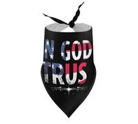 Dog Bandanas in God We Trust Puppy Pet V-Neck Bibs Scarf Triangle Adjustable Kerchief Accessories for Small Medium Large Puppy Cat