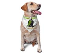 Dog Bandanas, Jacob Duck on the Beach Full Print Pet Scarf, Adjustable Breathable Bandana for Small Medium Large Dogs, Independence Day Costume Accessory