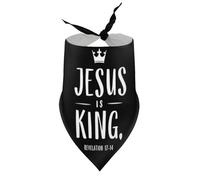 Dog Bandanas Jesus is King Crown (2) Puppy Pet V-Neck Bibs Scarf Triangle Adjustable Kerchief Accessories for Small Medium Large Puppy Cat
