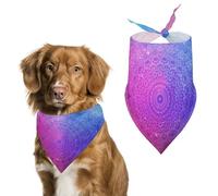 Dog Bandanas Mandalas Print Dog Scarf Bib Kerchief For Pets Large: 70 * 30 CM