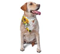 Dog Bandanas, Memories Sunflower Hummingbird Triangle Bibs Dog Scarfs Dog Handkerchief, Cute Dog Accessories Dog Bandanas