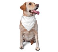 Dog Bandanas,Natural white color Breathable Pet Scarf, Adjustable Washable Polyester Bandana for Small Medium Large Dogs and Cats, Soft Daily Fashion & Photo Prop Accessory for Boy Girl Puppy