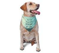 Dog Bandanas, Not All Those Who Wander are Lost1 Triangle Bibs Dog Scarfs Dog Handkerchief, Cute Dog Accessories Dog Bandanas