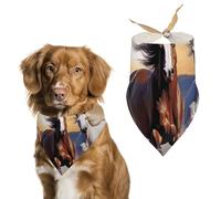 Dog Bandanas, One Size Printed PPolyester Dog Bandana Bulk for Boy Girl, Pet Scarf Washable, Suitable for Boys And Girls Outdoor in Aut