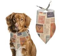 Dog Bandanas, One Size Printed PPolyester Dog Bandana Bulk for Boy Girl, Pet Scarf Washable, Suitable for Boys And Girls Outdoor in Aut