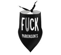 Dog Bandanas Parkinson's Awareness Puppy Pet V-Neck Bibs Scarf Triangle Adjustable Kerchief Accessories for Small Medium Large Puppy Cat