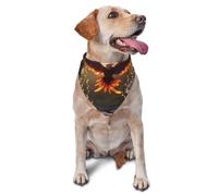 Dog Bandanas, phoenix Full Print Pet Scarf, Adjustable Breathable Bandana for Small Medium Large Dogs, Independence Day Costume Accessory