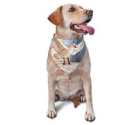 Dog Bandanas, Pigeons in the bedroom Full Print Pet Scarf, Adjustable Breathable Bandana for Small Medium Large Dogs, Independence Day Costume Accessory