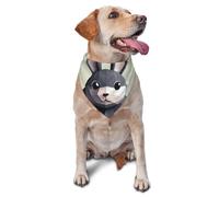 Dog Bandanas,Rabbit illustration Breathable Pet Scarf, Adjustable Washable Polyester Bandana for Small Medium Large Dogs and Cats, Soft Daily Fashion & Photo Prop Accessory for Boy Girl Puppy