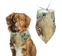 Dog Bandanas Raccoon Animals Dog Scarf Bib Kerchief For Pets Large: 70 * 30 CM