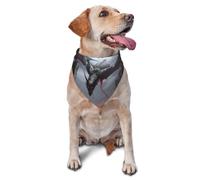 Dog Bandanas, Red Light Dragon Full Print Pet Scarf, Adjustable Breathable Bandana for Small Medium Large Dogs, Independence Day Costume Accessory