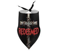 Dog Bandanas Redeemed Cross with Thorns Puppy Pet V-Neck Bibs Scarf Triangle Adjustable Kerchief Accessories for Small Medium Large Puppy Cat