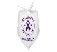 Dog Bandanas Remember Awareness Ribbon for Those That Cannot Puppy Pet V-Neck Bibs Scarf Triangle Adjustable Kerchief Accessories for Small Medium Large Puppy Cat