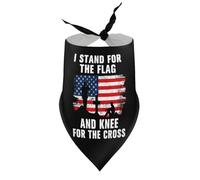 Dog Bandanas Rerto I Kneel for The Cross Puppy Pet V-Neck Bibs Scarf Triangle Adjustable Kerchief Accessories for Small Medium Large Puppy Cat